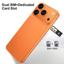W&O 17th Generation Pro Max Android Mini Tablet Smartphone, Android 15.0 OS, 8/12GB RAM + 256/512GB ROM, 5G Dual SIM, 6.9-Inch HD Dynamic Display, 6800mAh Ultra-Long Battery Life. Perfect For Personal Use And Gifting. - 黑色 - 查看 3