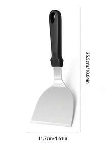 Bộ 2/1 thìa nướng bằng thép không gỉ, dụng cụ lật thức ăn bằng kim loại với tay cầm bằng nhựa, lý tưởng cho bếp nướng phẳng, Teppanyaki, Hibachi, BBQ, cắm trại và nấu ăn tại nhà, dễ dàng vệ sinh. - Nhiều màu - Xem 8