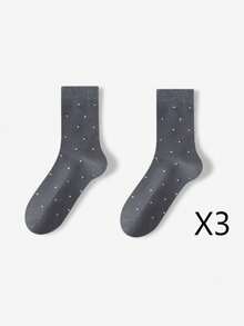 1/2/3/5 đôi tất nữ chấm bi tối giản bằng cotton, kiểu dáng thanh lịch, đa năng, đơn giản, phù hợp với giày bệt, giày thường ngày, dép lê, sandal, mùa xuân/hè/thu. - Nhiều màu - Xem 18