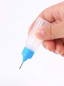 1/3 unidades de frascos conta-gotas de precisão recarregáveis de 30 ml, aplicador de aperto adequado para recorte de papel, artesanato e uso escolar. - Multicolorido - Ver 5
