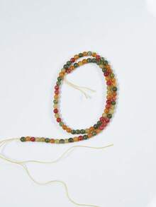 1 Strand Colorful Alxa Round Beads Healing & Energy Gemstone, Colored Natural Stone Loose Beads For Bracelet, Necklace, Jewelry, Phone Strap, Keychain Handmade DIY Jewelry Making Accessories 4mm 6mm 8mm 10mm - Multicolor - View 9