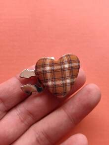 1pc/2pcs Elegant Heart-Shaped Geometric Pattern Button Set, Shirt Button Set, Clip-On Button Set, Fashionable Crystal Cufflink Set, Suitable For Tuxedo And Wedding Dress Decoration - Multicolor - View 3