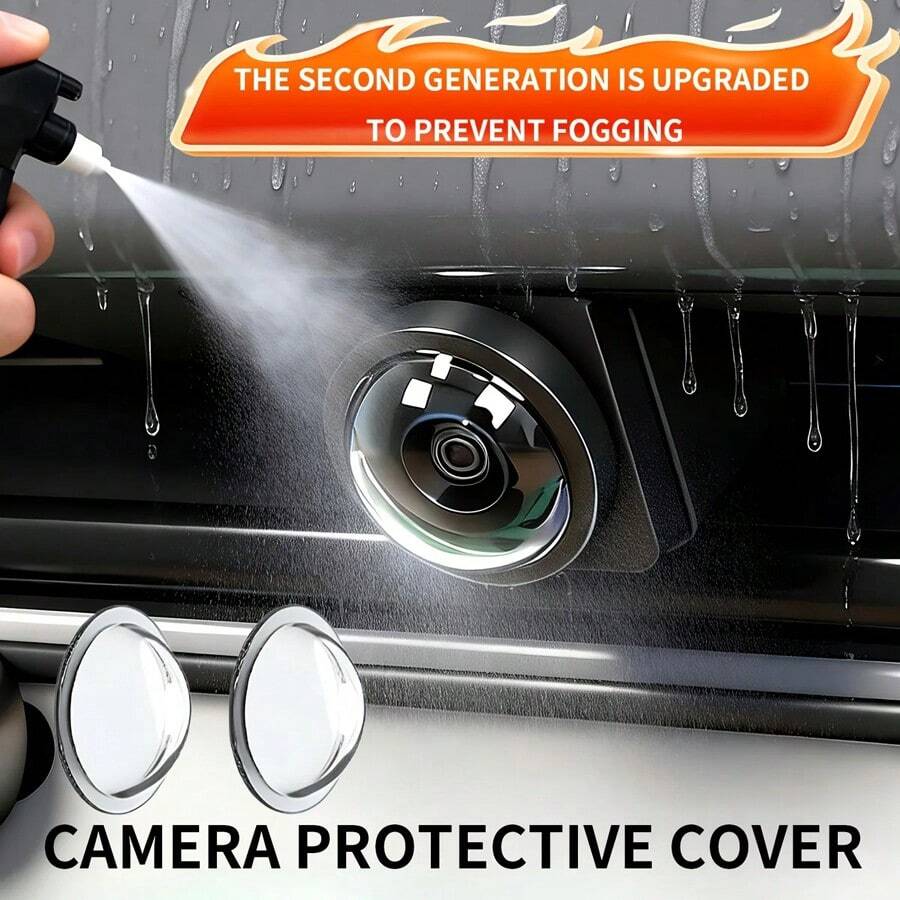 2个装车载摄像头镜头保护罩 后视倒车摄像头盖 360°摄像头保护 防刮防水防尘 - 汽車防護罩 - 查看 1