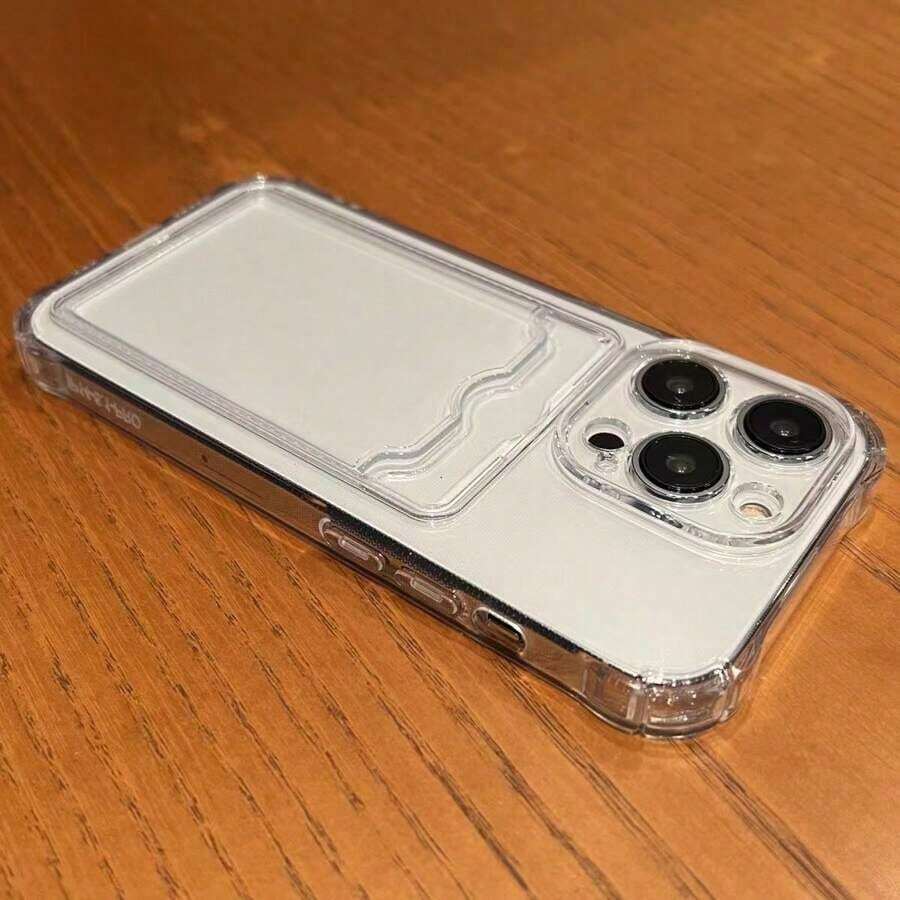 Funda Transparente y Sencilla con Ranura para Tarjetas, Funda Protectora Suave para Teléfono, Adecuada para iPhone 17 PRO MAX 16, 15, 14, 13, 12, 11 Plus Pro Max, Funda para Tarjetas de Identificación/Banco, Puede Contener Fotos, Compatible con Funda para Samsung Galaxy S25/S25 Plus/S25 Ultra/S24/S24Plus/S24Ultra/S24FE/S23/S23+/S23Ultra/S22/S22+/S22Ultra/S21/S21+/S21Ultra/S20FE/A15/A16/SamsungA06/A13/A14/A15/A16/A23/A25/A26/A34/A35/A36/A52/A53/A54/A55/A56/A71 - Estilo 1 (1 pieza) - Ver 1