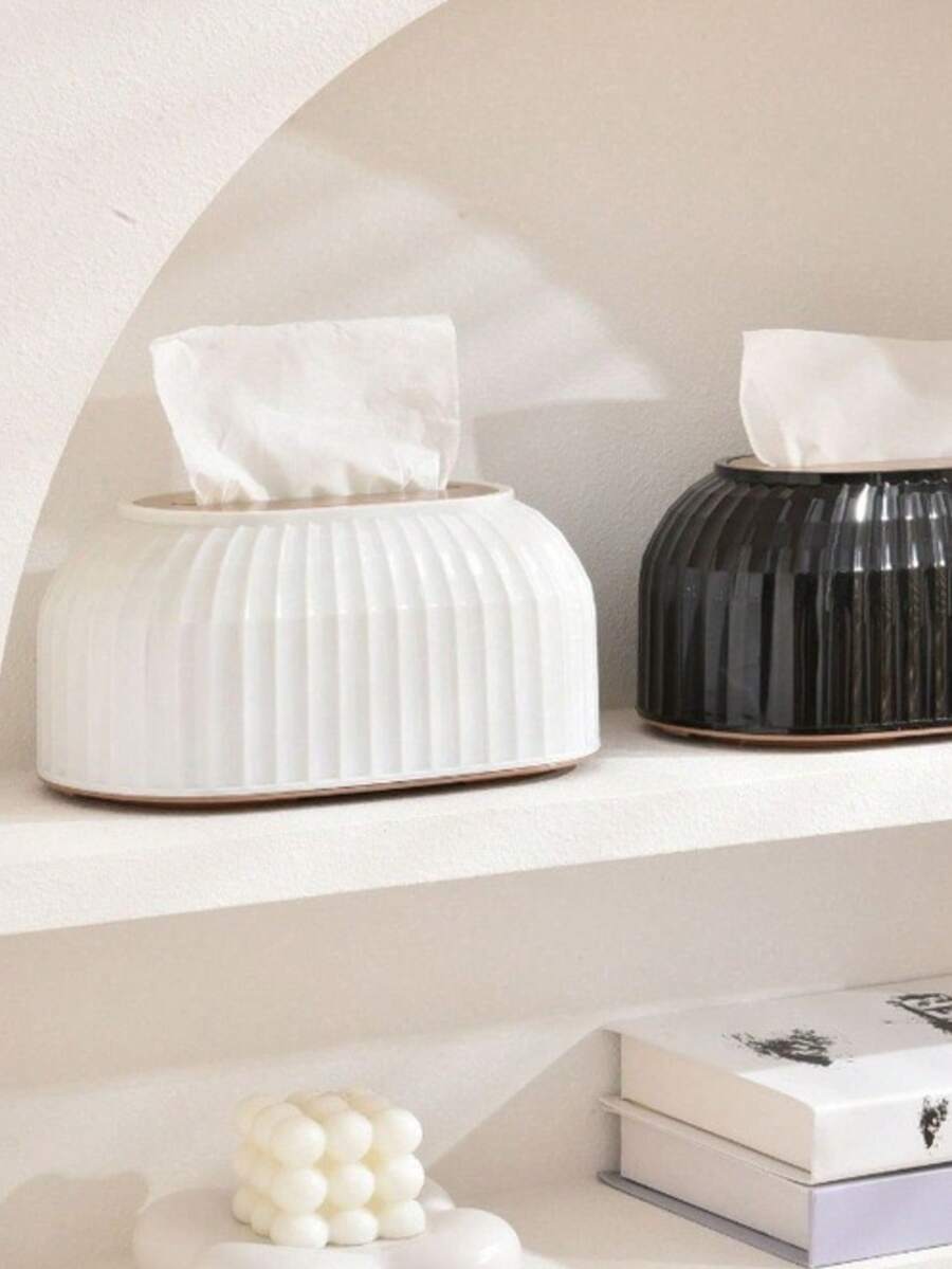 Giá đựng khăn giấy gia dụng chất lượng cao, hộp đựng khăn giấy đa chức năng tự động bật lên, kiểu dáng tối giản, thích hợp cho phòng khách hoặc bàn cà phê. - Nhiều màu - Xem 1
