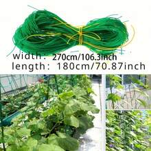 TUOGTCI 2 Packs Foldable Cucumber Trellis | A-Frame Garden Trellis Net, Suitable For Outdoor Climbing Plants, Climbing Net, Applicable For Pumpkin, Vegetables, Flowers - Green Plastic - Plant Network - View 8