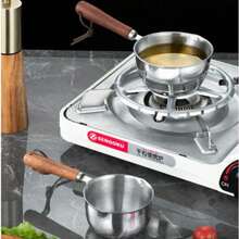 1pc Hot Oil Pot, Double Spout Drip Oil Small Pot, Thick With Markings, Kitchen Cookware, Suitable For Frying, Heating Milk, Baking, Coffee Making, Frying Eggs And Multi-Purpose Use - View 12