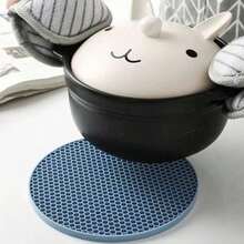 Bộ 2/4/6/8 miếng lót silicon hình tổ ong cách nhiệt, dùng làm miếng lót nồi chịu nhiệt, đế lót cốc, miếng lót bát, thảm chống bỏng chống trượt, tấm lót chén đĩa, chịu nhiệt. - Nhiều màu - Xem 1