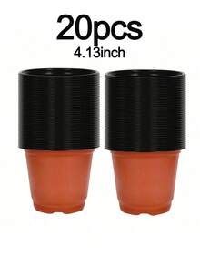 1/20/50 chậu trồng cây hình nón bằng nhựa, đường kính 9cm/10.5cm, có lỗ thoát nước, dùng để ươm cây hoa và rau, gieo trồng và cấy ghép. - Nhiều màu - Xem 7