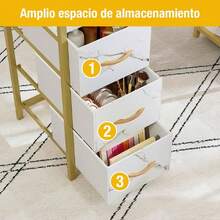 Double Manicurist Table With Shelf 120x40x80cm - White - View 6