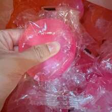 5 piezas/10 piezas/15 piezas/20 piezas Juguetes antiestrés para apretar cubos de hielo, cubos de hielo falsos de sal marina de rebote rápido y transparentes para aliviar el estrés - Multicolor - Ver 13