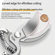 两件套园艺修枝剪套装，带磨刀器，适用于修剪树枝和刀片维护 - 修枝剪 - 查看 2