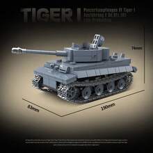 Bag Package WW2 Army Military Tank Model Building Kits Adult Building Blocks Toys Military Toys Building Blocks Sets Model Assembly 500+PCS, Gifts Items - 100242 - View 5
