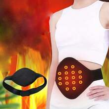 Self-Heating Magnetic Therapy Warm Waist Belt, Unisex Warm Waist Band For Home Use - Black - View 6