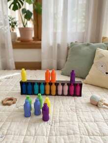21/1pc Color Matching Guessing Bottle Cap Game, Color Strategy Board Game With Colorful Bottle Caps, Fun Guessing Challenge, Perfect For Family Gatherings, Memory Competitions, Also Great Gift For Holidays And Birthday Parties - A - View 5