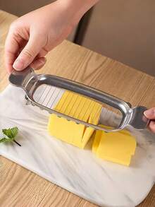 Cortador de queso de acero inoxidable 304 | Cortador de mantequilla de fundición a presión Herramienta de cocina Cortador de foie gras Divisor de queso - Regalo de Navidad - Ver 4