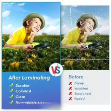 Transparent Self-Adhesive Laminating Sheets - 50 Sheets, A6 Size (10.41*14.73 Cm), Laminated Sheet Thermal Laminating Paper, Protect Documents And Photos - Transparent A6/50 Sheets - View 7
