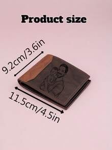 Dompet Foto Kustom, Dompet Pria yang Dipersonalisasi dengan Gaya Vintage Minimalis, Kenang-kenangan Foto Kustom untuk Hadiah Hari Ayah, Dompet Lipat yang Dapat Disesuaikan untuk Suami, Ayah, Hadiah Ulang Tahun, Hadiah Harian yang Bermakna untuk Ulang Tahun dan Acara Spesial - Gading - View 2