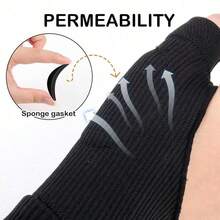 Compression Wrist Support Gloves With Gel Silicone Tape And Ribbed Texture, Enhanced Grip And Thumb Stability - Multicolor - View 7