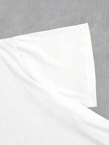 Manfinity Dauomo Camiseta estándar para hombre con estampado de meme de gato alienígena divertido "Glerp Glorp" - Blanco - Ver 4
