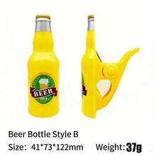 1/2Pcs Cute Cartoon Beach Towel Clips, Fun Cocktail Glass & Pineapple/Watermelon Design, Heavy Duty Plastic Clips For Towels, Clothes, Pool, Beach Chair, Home & Party Decoration - Multicolor - View 11