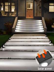 1pc Upgraded Solar Stair Light, Solar Wall Light, Solar Step Light, Deck Post Light, Solar Outdoor Stair, Step, Patio And Pathway Decorative Light - Solar Staircase Lights - View 11