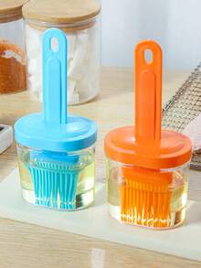 1 cọ quét dầu bằng silicon kèm chai, dụng cụ nhà bếp chịu nhiệt cao, tích hợp chai và cọ quét dầu bằng nhựa. - Nhiều màu - Xem 3
