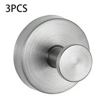 Bộ 3 móc hút chân không/1 móc treo khăn bằng thép không gỉ, móc treo khăn tắm không cần khoan, móc treo khăn tắm gắn tường, cửa kính phòng tắm - Dùng cho gạch, cửa kính hoặc gương, dùng để treo khăn tắm, áo choàng và áo khoác, phụ kiện lưu trữ nhà bếp và phòng tắm, trang trí nhà cửa. - Xem 14