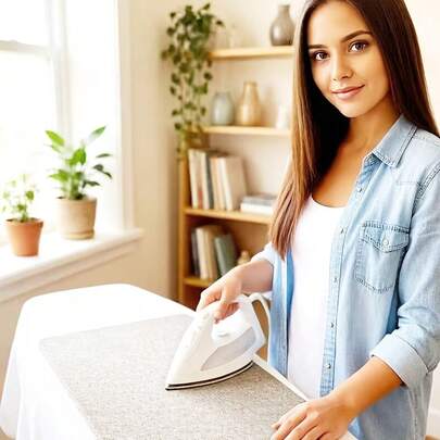 1 tấm lót ủi dày cao cấp, thích hợp cho việc may vá và ch quilting - Chịu nhiệt, tấm lót bàn ủi di động, ủi hiệu quả, tấm lót bàn ủi chịu nhiệt.