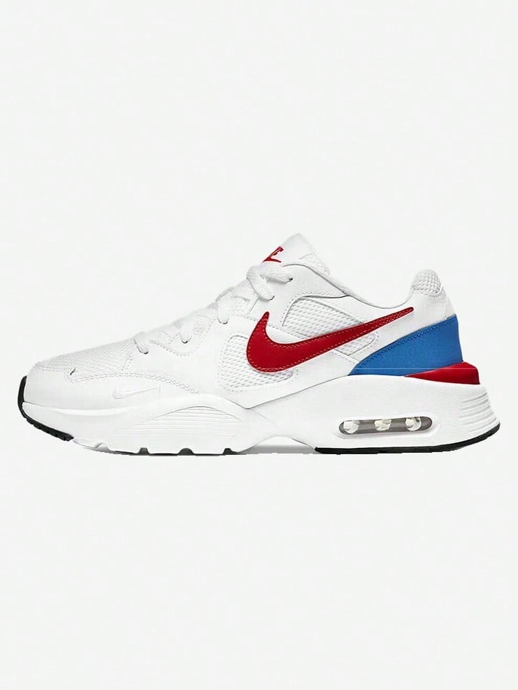Nike Zapatos casuales retro nuevos para hombres, zapatillas deportivas con suela gruesa y voluminosa - Blanco/Rojo - Ver 1