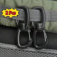 Outdoor Multi-Functional Double Hook Hook Set (2 Pieces) | Convenient Keychain, 360° Rotating 8-Shaped Hook, Double Clamp Quick Fastener, Essential For Outdoor Explorers And Outdoor Travelers - Multicolor - View 4