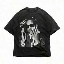 Men T-Shirts - 黑色 - 查看 1