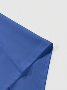 INFLATION Men's New Fashion Hiphop Letter Graphic Short Sleeve T-Shirt - Blue - View 4