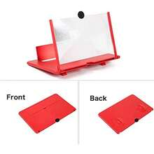 Amplificador de pantalla de 12 pulgadas generación de soporte para teléfono móvil Mmobile Lupa de pantalla para ver películas videos etc. La mejor opción para regalos rojo - Rojo - Ver 5