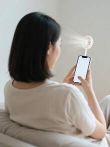 1个磁吸式手机风扇，3档可调速迷你便携式个人风扇，角度灵活，带手机支架，USB供电桌面风扇，适用于磁吸式手机壳和所有手机，便携式夏季户外手机风扇 - 多種 - 查看 1