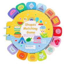 1pc Multi-Color Letter Tear Sticker Busy Book, Suitable For Toddlers, Reusable Magic Sticker Shape Matching Game | Montessori Toy Educational Learning Activity | Improve Hands-On Ability Preschool Interaction Book | Portable Travel Toy Gift | Baby & Kids Brain Development Toy, Requires Adult Assembly - Multicolor - View 6
