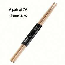 1 Par de Baquetas de Madeira de Bordo, Baquetas Clássicas 5A/7A, Malhos de Bateria para Bateria, Adequado para Adultos e Iniciantes, Acessórios de Prática de Bateria, Acessórios de Instrumentos Musicais, Som Alto e Cheio, Adequado para Apresentação no Palco, Aula de Música, Prática Musical, Jazz, Rock, Banda, Instrumento de Estudante, Festival, Festival de Música, Presente de Estudante, Presente Musical, Eid Al-Fitr, Eid Al-Adha - Multicolorido - Visão 9