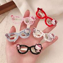 SANRIO 女款髮夾套組，10件/8件/4件/2件，附眼鏡、蝴蝶結與卡通圖案，紅白色。亦屬於女款髮飾系列，包含髮箍、皇冠、髮圈、髮飾、吊墜髮夾、抓夾、髮針、髮夾等。適合學生、公主、派對、遊戲主題、節慶及其他場合，以及女性日常配戴。（部分產品配件隨機發貨） - 彩色 - 查看 2