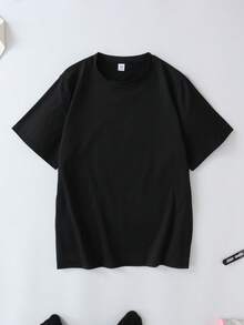 Plus Size Women's Christian Bowknot T-Shirt "You Are So Loved" John 3:16 Print - Black - View 2