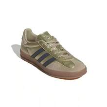 Adidas 三葉草GAZELLE休閒鞋T頭德訓鞋板鞋 - 綠色/褐色 - 查看 10