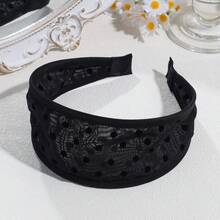 1件优雅甜美简约波点宽檐发箍，复古优雅外出头饰 - 彩色 - 查看 5