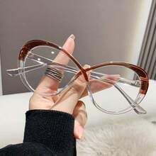 1 chiếc kính thời trang mùa hè dành cho nữ, gọng trong suốt, thích hợp cho kỳ nghỉ biển, dã ngoại và tiệc tùng, phụ kiện đi biển thiết yếu. - Một kích cỡ phù hợp cho tất cả - Xem 6