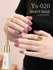 1瓶10毫升玫瑰灰凝胶指甲油 - 持久亮泽，高饱和度光泽，坚固耐用，适合美甲沙龙DIY，女士礼物 - 乾枯玫瑰色 - 查看 3