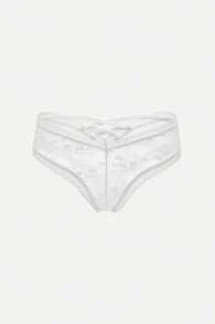 4/PCS Quần lót ren khoét sâu gợi cảm cho nữ có dây đeo chéo, Đồ lót lọt khe gợi cảm - Nhiều màu - Xem 1