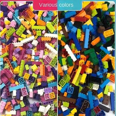 500 قطعة من كتل البناء ذات الجسيمات الصغيرة، قطع تجميع DIY مناسبة للبالغين