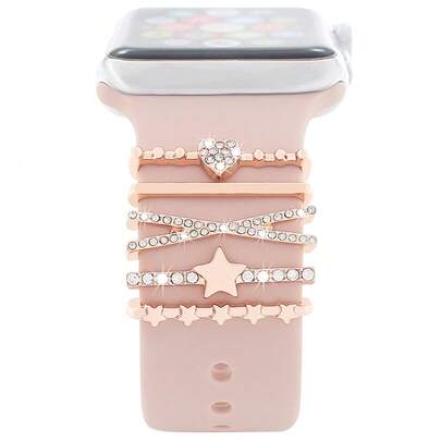 Band Decorative Ring, Universal Silicone Watch Band Decorative Ring, Decorative Studs