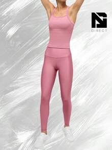 High-Waist Airlift Legging - Pink Wild Rose - View 3
