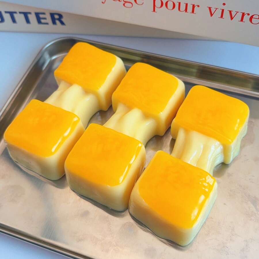 Juguete antiestrés de pastel de arroz estirado realista, juguete de alivio de la ansiedad de textura blanda y esponjosa