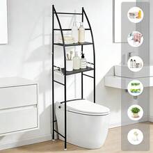 Rangement au-dessus des toilettes - Noir - Voir 5