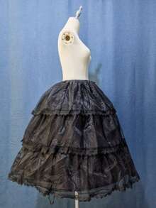 Adjustable Length & Canopy Lolita Bird Cage Fishbone Crotch Wind New Lolita Crinoline - Multicolor - View 11